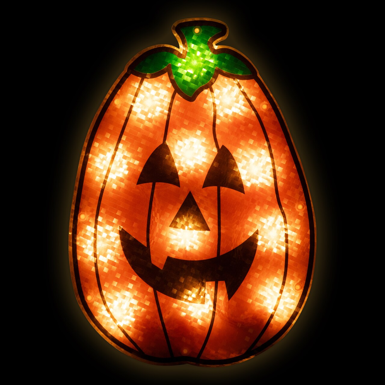 Northlight Lighted Jack-O-Lantern Halloween Window Decoration - 12"